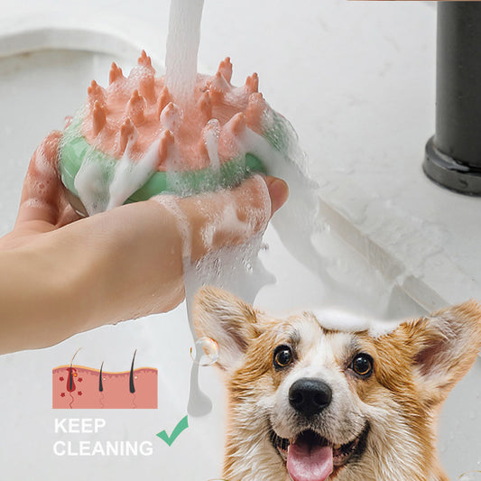 2-in-1 Pet Bath & Massage Brush – Clean, Massage, & Pamper Your Pet Effortlessly! - Paws and Claws warehouse