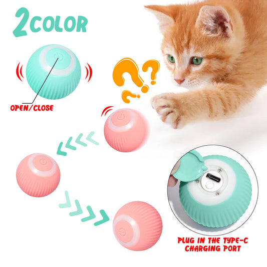 Unleash Your Cat's Inner Hunter with Smart Rolling Ball! - Paws and Claws warehouse